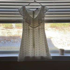 French Connection White Lace Dress